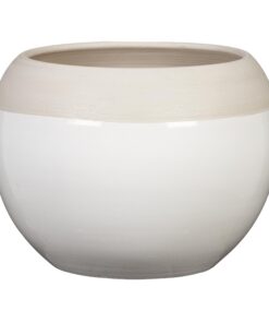 Scheurich Bola Blanco Keramikkinerary: 14,9 cm Durchmesser, 14 cm hoch, 2,3 l Vol., ideal für Pflanzentopfpassionäre