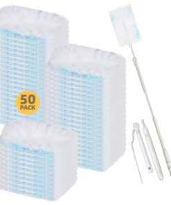 Loveco 51 Stück Staubmagnet für Swiffer Kompatibel, Tierhaare und Staub entfernen, ideal für Hausreinigung (50 Tücher +