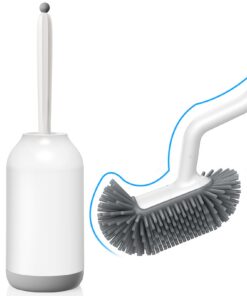 HAMITOR Flexible Silikongoclürste WC-Bürste mit Global Recycled Standard für Badezimmer Zubehör- Schnell trocknende(rand
