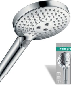 Hansgrohe Raindance Select S - Duschkopf mit 3 Strahlarten für Badegäste im BadESAalsaal Brausekopf Antikalk Funktion Ch