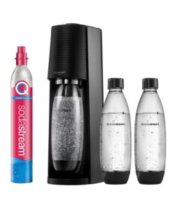 SodaStream Wassersprudler TERRA mit Quick-Connect CO2-Zylinder für Familie | inkl. 3x 1L FUSE Flaschen | Speziell für He