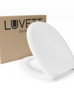 LUVETT® Toilettendeckel Antibakteriell mit Absenkautomatik C770 Oval für WC-Sitz, geeignet für Familiengruppen, in der B