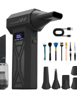 2-in-1 Elektrische Staubgebläse Staubsauger für Computer und Haus | 150000 U/min Druckluft Gebläse mit Digital Display