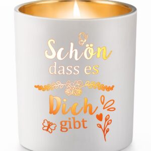 CadeauJoie Lavendel Flammenduftkerze Women's Gift Muttertagsgeschenk Mama Geburtstagsgeschenk Freundin Oma Hochzeitstag