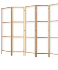 Holz Paravent Raumteiler - framed concept 225x172 cm, 5-teilig, orientalischer Stil, trägerfreierinstallation | framed