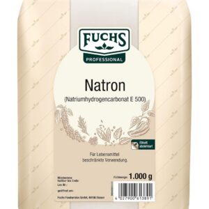 Fuchs Professional - Natron Backtriebmittel | Einsetzbar als Spülmittel und Abflussreiniger | Neutralisiert Gerüche, 1 k