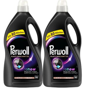 PERWOLL Black Waschmittel - Sanft für dunkle Textilien, dreifache Renovierungstechnologie, feinwaschen (Dunkelwäsche)