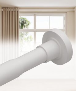 ALLZONE Spannvorhangstangen für Fenster 96 Zoll, robuste Outdoor-Gardinenstangen ohne Bohren, ideal für große Terrassenf