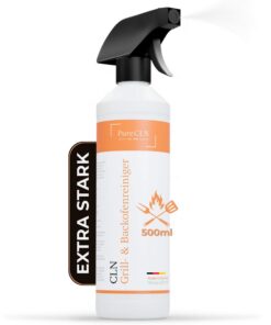 PureCLN Backofenreiniger und Grillreiniger 500ml, Ofenreiniger ohne Geruch, extrastark gegen hartnäckige Verkrustungen