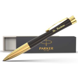 Geschenkfreude Parker Kugelschreiber mit Gravur personalisiert - hochwertiger Kugelschreiber blauschreibend | Geschenkf