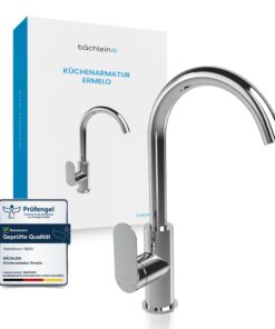 Bächlein Universal Küchenarmatur Ermelo - Chrom, 360° schwenkbar, moderner Wasserhahn, Spültischarmatur | Bächlein Küch
