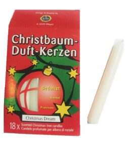 Hofer Baumkerzen (Christmas Dream) weiß - 18 Stück - Duftvolle Kerzen für Ihren Weihnachtsbaum - Ideal für romantische A