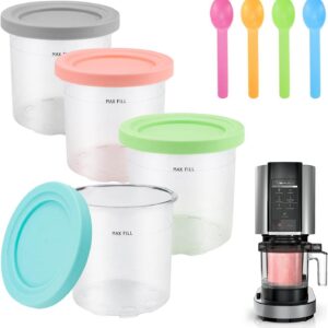 Abnaok Creami Behälter für Ninja Eismaschine mit Deckel 600ml