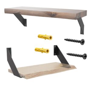 SPOROOT Schwerlastige Regalhalterung, 90°Winkel, 15cm, Schwarzes Dreieck, perfekt für Küchen- und Büroschränke (4 Stück)