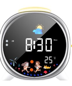 LIORQUE Kinder Schlaftrainer mit Licht & Alarm für Mädchen & Jungen