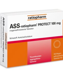 ASS-ratiopharm 100 mg Tabletten für Ad IP positionelle Depressivität, 100 St. ASS-ratiopharm 100 mg Tabletten für Erwa