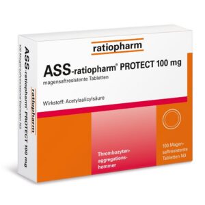 ASS-ratiopharm 100 mg Tabletten für Ad IP positionelle Depressivität, 100 St. ASS-ratiopharm 100 mg Tabletten für Erwa