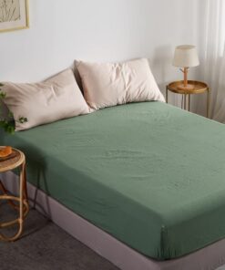 Lanqinglv Salbei Grün Boxspringbett Topper 110g/m² Mikrofaser Weiche Jersey