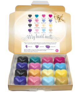 Mixed Perfume Wax Melts: Duftige Zuckerguss-Aromen in einer Präsentierkassette für Liebhaber von Herzformigen Duftkugeln
