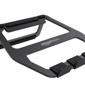 Amazon Basics Faltbarer Laptop-Ständer Schwarz für Studenten bei Studienreisen | Amazon Basics Alufaltbarer Laptop-Stän