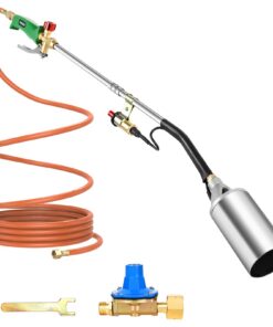 Sondiko Große Flamme Unkrautbrenner für Garten Bedachung, Hochleistungs-Blasbrenner mit Schlauch und Zubehör, Ideal für