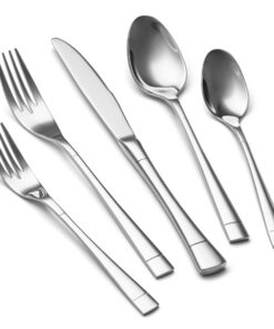 **Premium 30-teiliges Edelstahl-Bezettset 18/10 für 6 Personen, Hochglanzpoliert & Spülmaschinenfest** | **Geschmiedet
