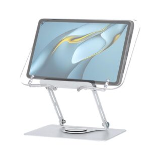 Tounee Buchständer Acryl Lesehilter Laptop Computer Lesehilfe zusammenklappbar | Tounee Acryl Lesehilter für Computer B