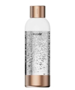 Mysoda: Hochwertige BPA-freie 1 Liter Wasserflasche für Wassersprudler - Rostfreier Edelstahl, Kupfer-Kappe, Flusspektre