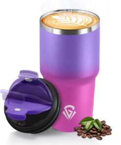 HoneyHolly Thermobecher 600 ml Edelstahl Auslaufsicher Doppelwandig Travel Mug