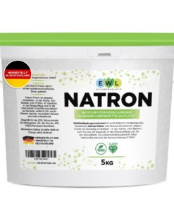 Natron Pulver Baking Soda 5kg - Hochreine Lebensmittelqualität für deutsche Küchen I Recyclefähiger, wiederverschließbar
