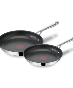 Tefal Jamie Oliver Cook's Direct On Pfannenset 24/28 cm - Bratpfanne Induktion, Antihaft, backofenfest, für alle Herdart