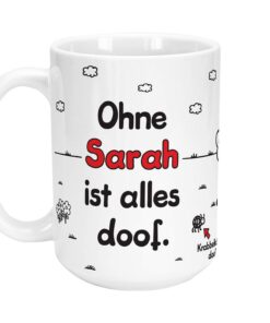 Sheepworld XL Tasse mit Namen | White Keramik, 42,7 cl, Geschenksideal | Personalisiert für Dich oder Deinen Liebsten