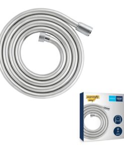 GROHE Vitalioflex Metallbrauseschlauch - Dauerhaft, Knickfest und Hitzebeständig für Badezimmer, Chrom, 2000 mm, verstär