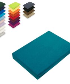 EXKLUSIV Microfaser Spannbettlaken Heimtextil: Rundumgummizug, 130 g/m², Steghöhe 30 cm, Öko-Tex Zertifiziert, 90-100 x