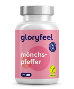 Mönchspfeffer Kapseln - Original Vitex Agnus Castus (4:1 Extrakt) - 10 mg pro Kapsel - Labortested - Deutscher Herstelle