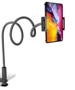 Handy-Halterung für Bett und Schreibtisch, 360 Grad flexibler Tablet-Ständer, 100,1 cm langer Armklemme, passt zu iPhone