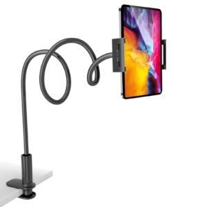 Handy-Halterung für Bett und Schreibtisch, 360 Grad flexibler Tablet-Ständer, 100,1 cm langer Armklemme, passt zu iPhone
