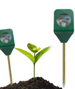 Boden-pH- & Feuchtigkeitsmesser 3‑in‑1 – Digitales Messgerät für Zimmerpflanzen (Feuchte, pH, Temperatur), schnell & gen