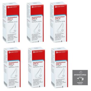 Nasenspray Sine Al für Erwachsene 6 x 15 ml inkl. Handcreme ODER Handseife - Alles inkl. von Apotheken-Express