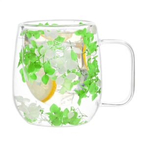 Double Wall Glass Mughalt Insulated Heat Insulation Becherhalt Dried Flower Tea Mughalt Clear 200ml Glass Becherhalt Bor