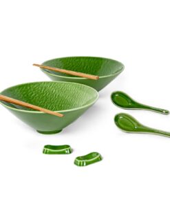 UNICASA Japanischer Ramen Schüssel aus Keramik für Hauswirtschafterin im Hauslichen Use 2 x 1100 ml Pastaschüsseln mit L