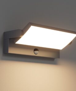Klighten 45W Outdoor Light Bewegungsmelder Aussenlampe, Warmweiß 3000K, Anthrazit