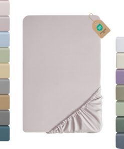 SOULFUL Satin Spannbettlaken 140x200cm Oeko-Tex Zertifiziert - Perfekt für Allergiker im Staubrosa Ton SOULFUL 100% Lang