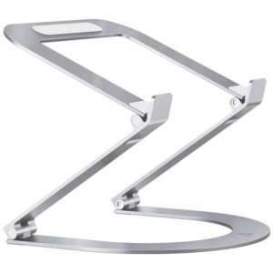 Maxonar Höhenverstellbar Faltbarer Aluminium Laptop Stand für Professionals im Büro und zu Hause, Belüfteter Stand mit S