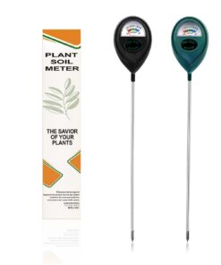 2er-Set Bodenfeuchtigkeitsmesser für Pflanzen – lange Sonde, batteriefrei, Grün/Schwarz – präzise Bewässerungshilfe mit