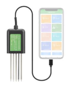 Feuchtigkeitsmessgerät für Pflanzen – 8‑in‑1 Bodenfeuchtesensor, IP68 wasserdicht, ideal für Zimmerpflanzen & Garten