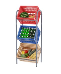 TroniTechnik® Getränkekistenregal 3 Kisten Speicher für Bierfanen Kühlschrankbereich Einfach zu installierend und geräum