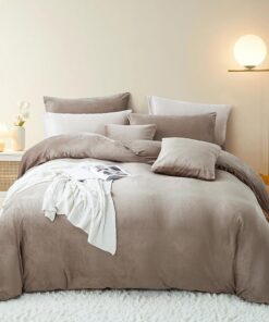 Nyescasa Winter Plüsch Bettwäsche Coral Warme Wendebettwäsche OEKO-TEX STANDARD 100 Nyescasa Winter Plüsch Bettwäsche 13