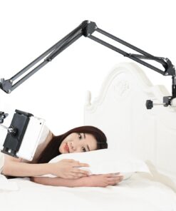 Lucky Trip Bett-Ständer für iPad und Tablets 360 Grad Drehbar Stabile Aluminium-Arm Halterung_halter Halterung 4,5 bis 1