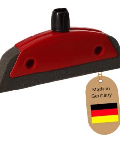 Novaliv Schaumstoffbesen mit Abzieher für Friseure und Haushalte Schwarz Wunderbesen Teppichbesen